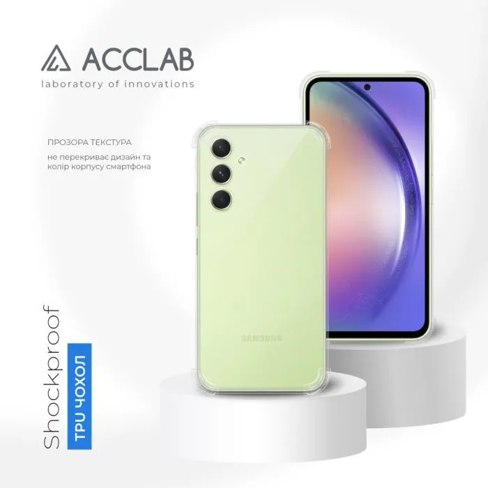 Чохол до мобільного телефона ACCLAB ShockProof Samsung Galaxy A54 5G Transparent (1283126566400) зображення 4