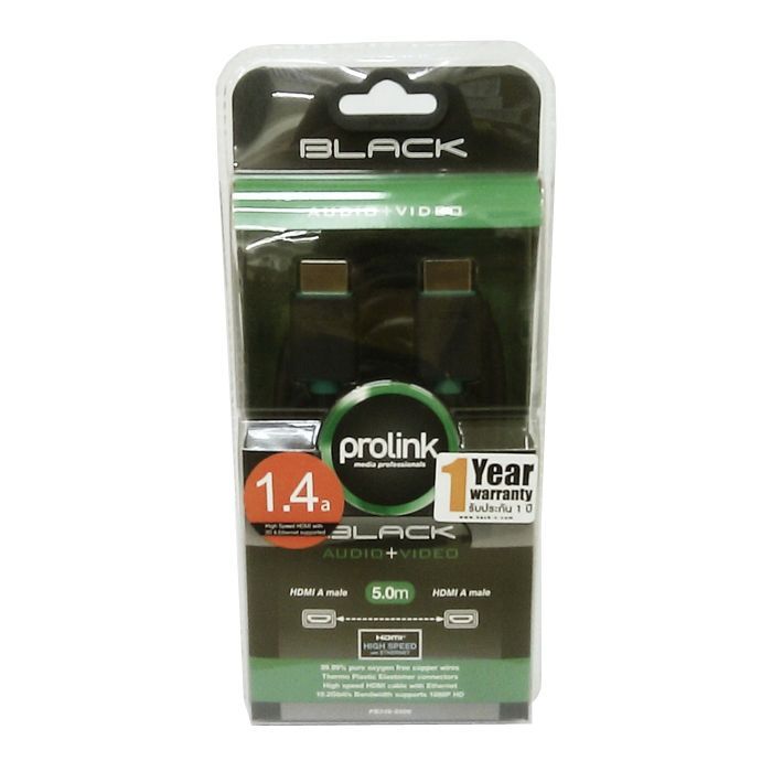 Кабель мультимедійний HDMI M to HDMI M 5.0m Prolink (PB348-0500) зображення 3