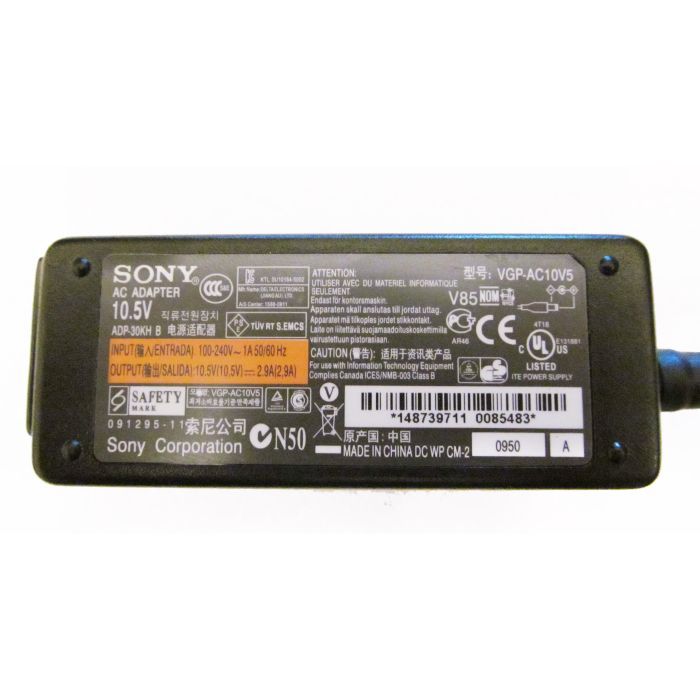 Блок питания к ноутбуку Sony 30W 10.5V 2.9A разъем 4.8/1.7 (VGP-AC10V5) изображение 2