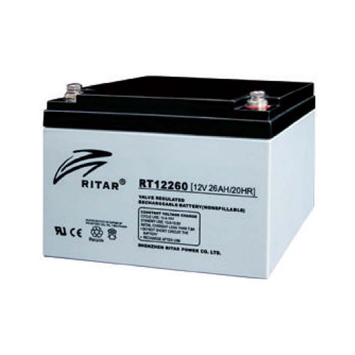 Батарея к ИБП Ritar AGM RT12260, 12V-26Ah (RT12260)