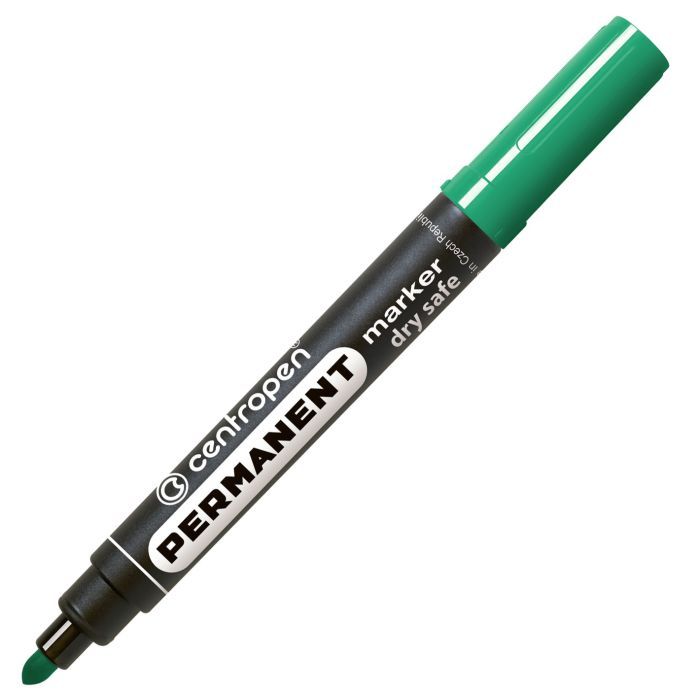 Маркер Centropen Permanent Dry Safe 8510 2,5 мм, round tip, red (8510/02)