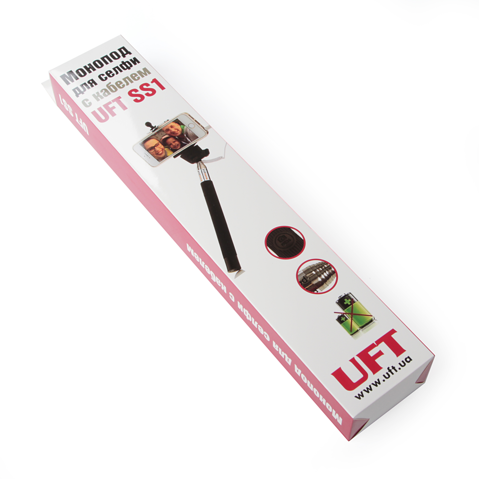 Монопод для селфи UFT SS1 со шнуром White (SS1 White) изображение 5