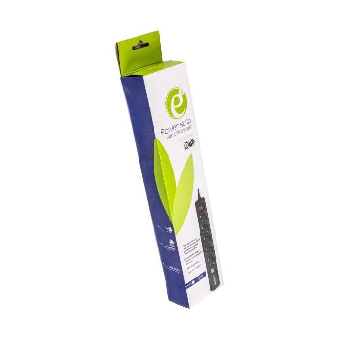 Мережевий фільтр живлення EnerGenie SPG5-U2-5 Power strip with USB charger, 5 sockets, (SPG5-U2-5) зображення 3