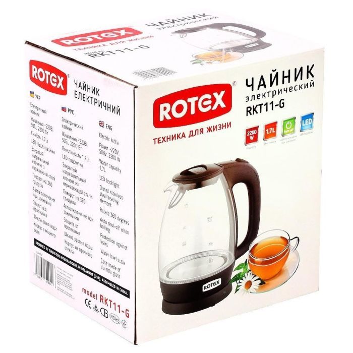 Електрочайник Rotex RKT11-G зображення 4