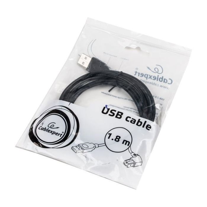 Кабель для принтера USB 2.0 AM/BM 1.8m Cablexpert (CCP-USB2-AMBM90-6) изображение 2