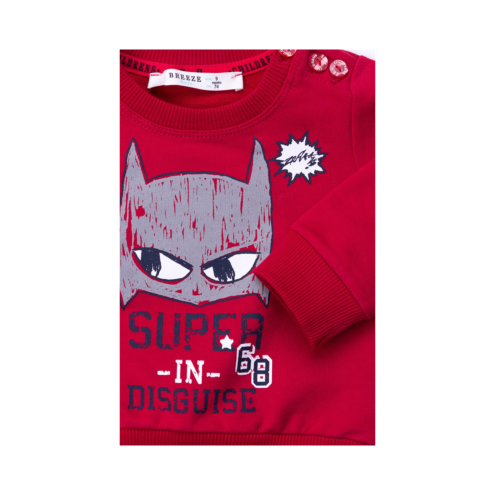 Набір дитячого одягу Breeze "Super in disguise" (10419-92B-red) зображення 8