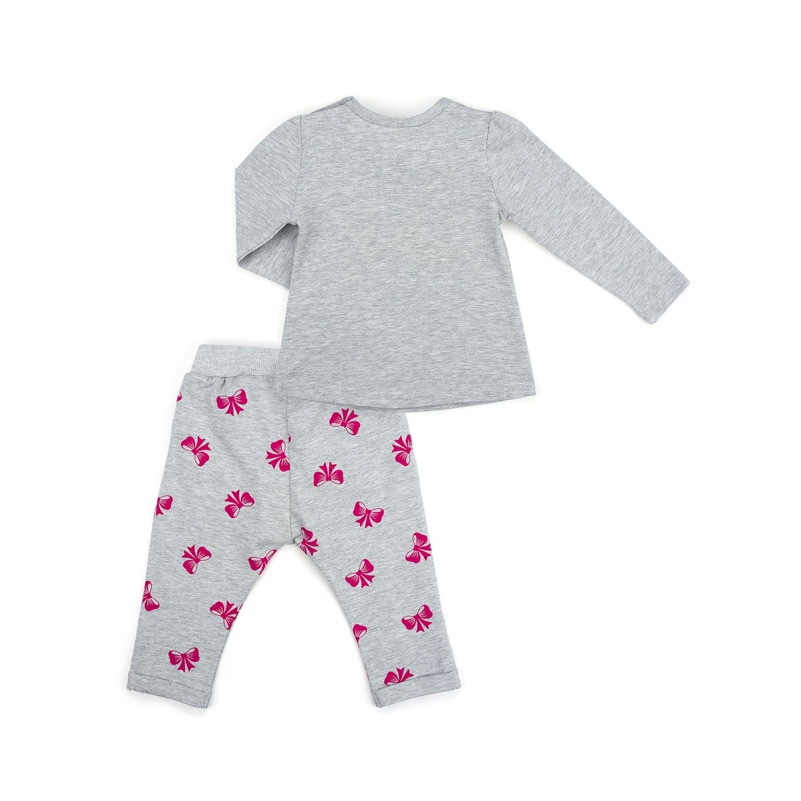 Набір дитячого одягу Breeze з бантиками (10527-86G-gray) зображення 4