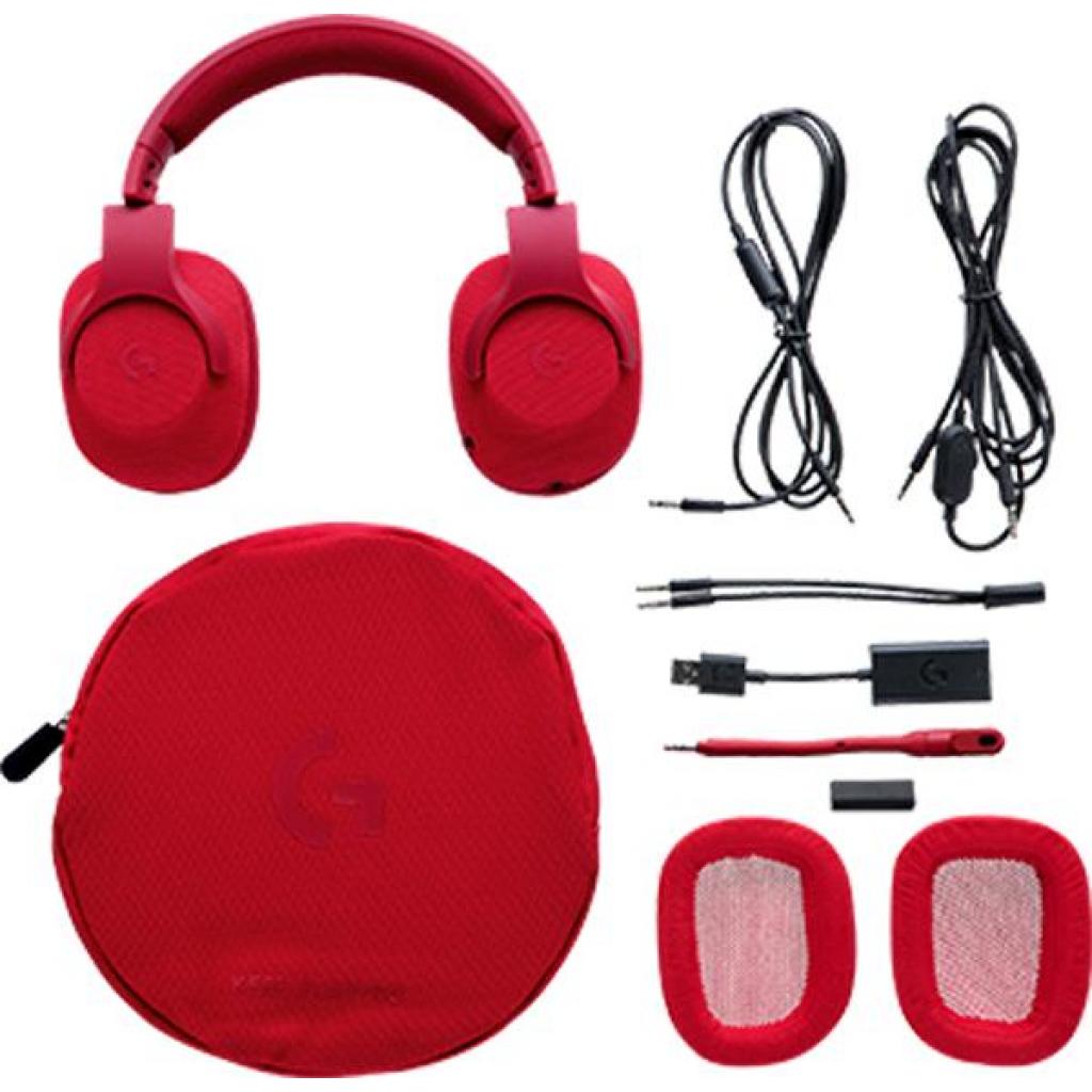 Навушники Logitech G433 7.1 Surround Gaming Headset Red (981-000652) зображення 4