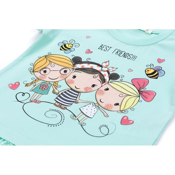 Футболка дитяча Breeze "BEST FRENDS" (11043-92G-green) зображення 4