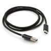 Дата кабель USB 2.0 AM to USB-C 1.0m LED black Vinga (VCPDCTCLED1BK) зображення 2