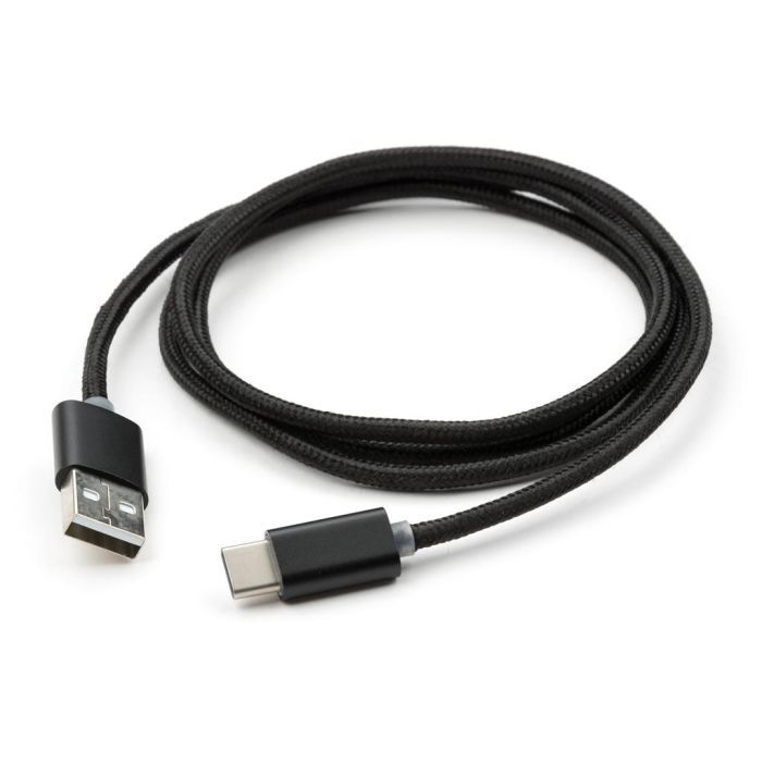 Дата кабель USB 2.0 AM to USB-C 1.0m LED black Vinga (VCPDCTCLED1BK) зображення 3