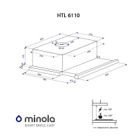 Вытяжка кухонная Minola HTL 6110 BR 630 изображение 6