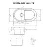 Мойка кухонная Perfelli IZETTA OGI 1141-78 GREY METALLIC изображение 6