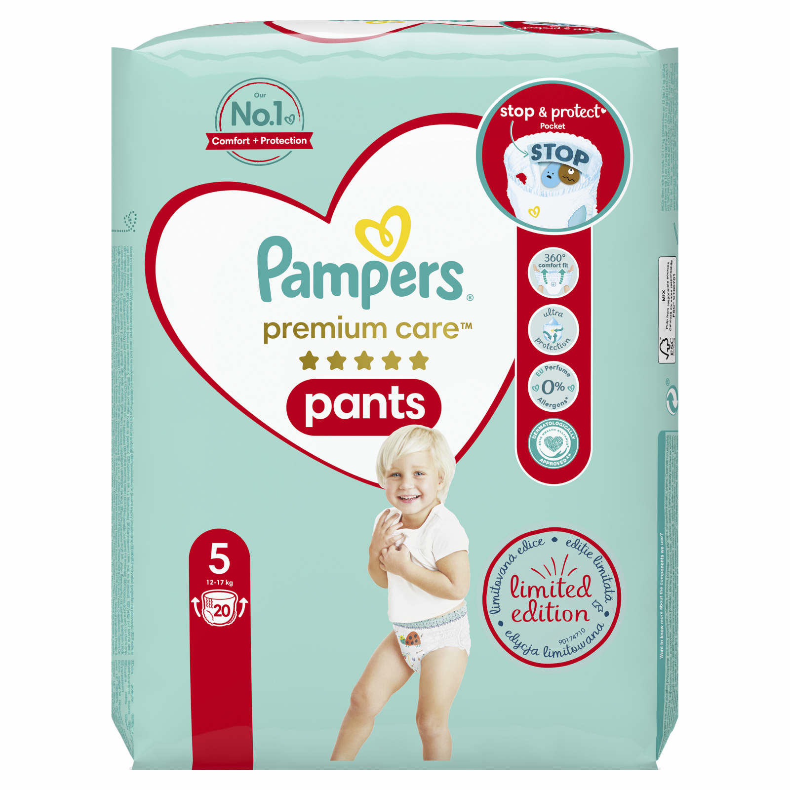 Підгузки Pampers Premium Care Pants Junior 5, 52 шт (8001090760036) зображення 2