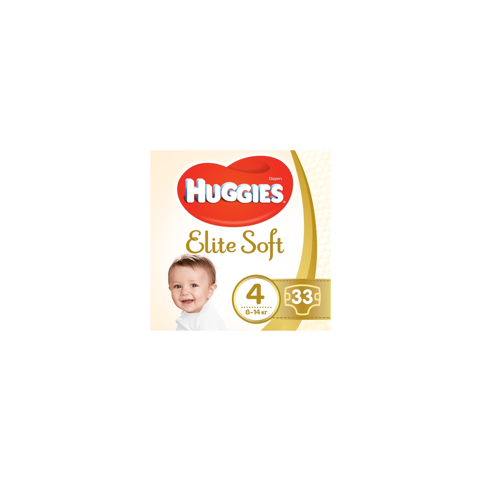Подгузники Huggies Elite Soft 4 (8-14 кг) Jumbo 33 шт (5029053572604)