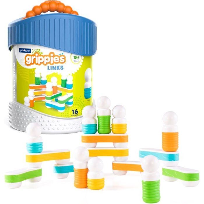 Конструктор Guidecraft Grippies Links, 16 деталей (G8317) изображение 8