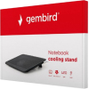 Подставка для ноутбука Gembird 15.6", 1x125 mm fan, black (NBS-1F15-03) изображение 4