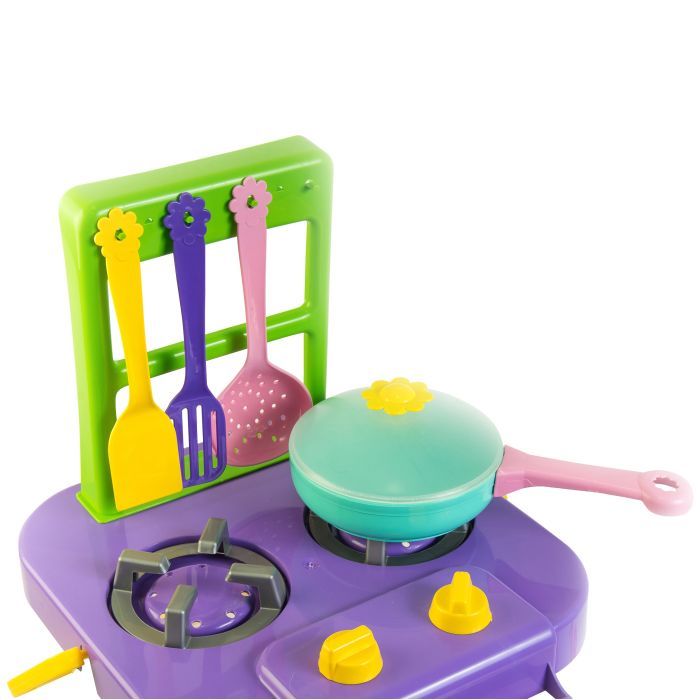 Игровой набор Тигрес Набор посуды Ромашка 25 эл. с фиолетовой плиткой (39153-2) изображение 2