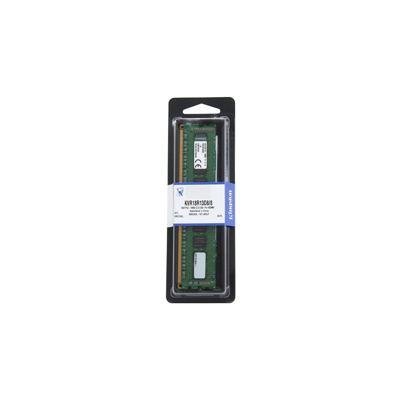 Модуль пам'яті для сервера DDR3 8GB ECC RDIMM 1866MHz 2Rx8 1.5V CL13 Kingston (KVR18R13D8/8) зображення 3