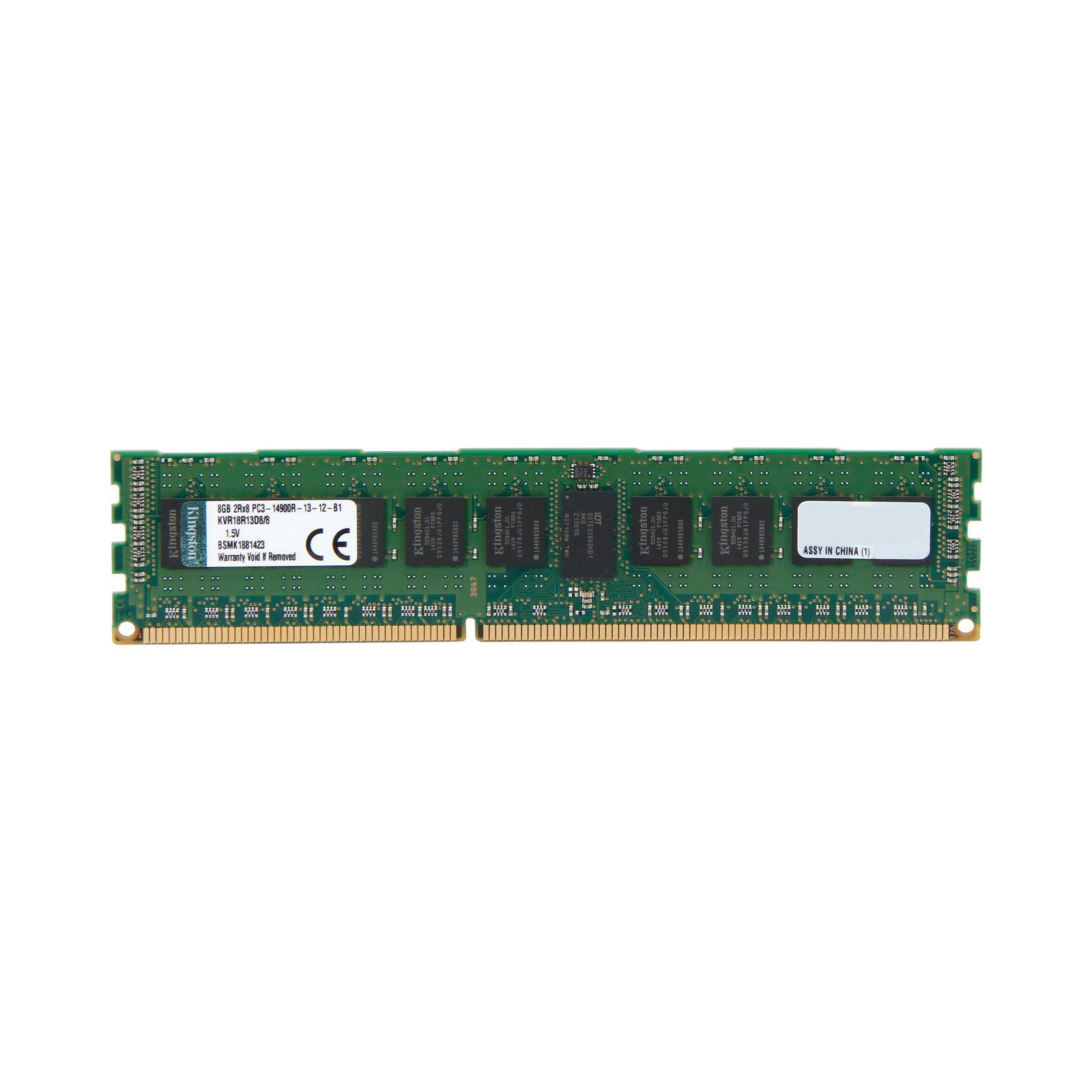 Модуль памяти для сервера DDR3 8GB ECC RDIMM 1866MHz 2Rx8 1.5V CL13 Kingston (KVR18R13D8/8)