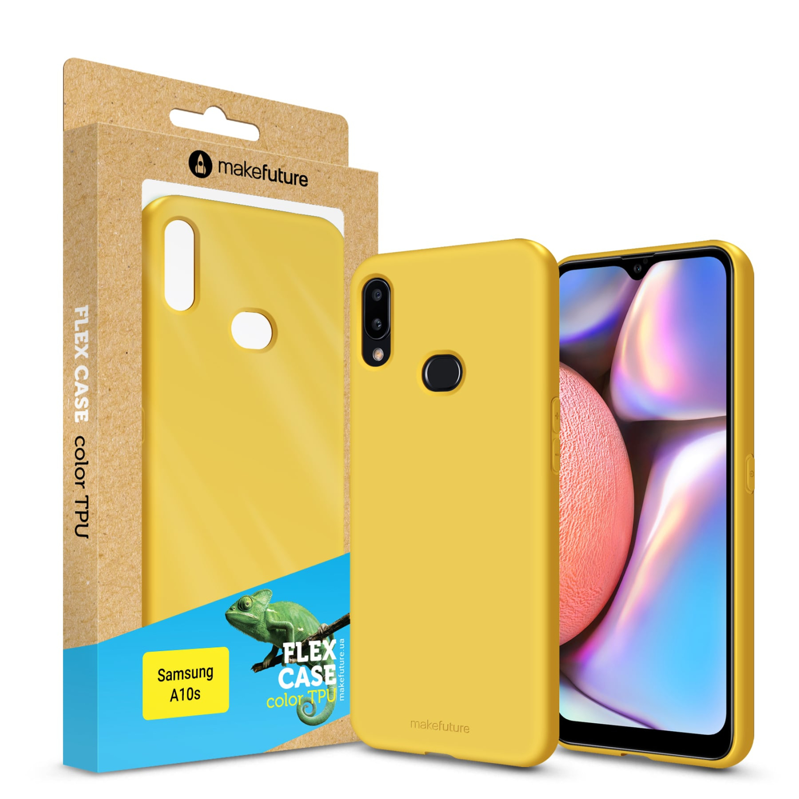 Чехол для мобильного телефона MakeFuture Flex Case (Soft-touch TPU) Samsung A10s Yellow (MCF-SA10SYE)