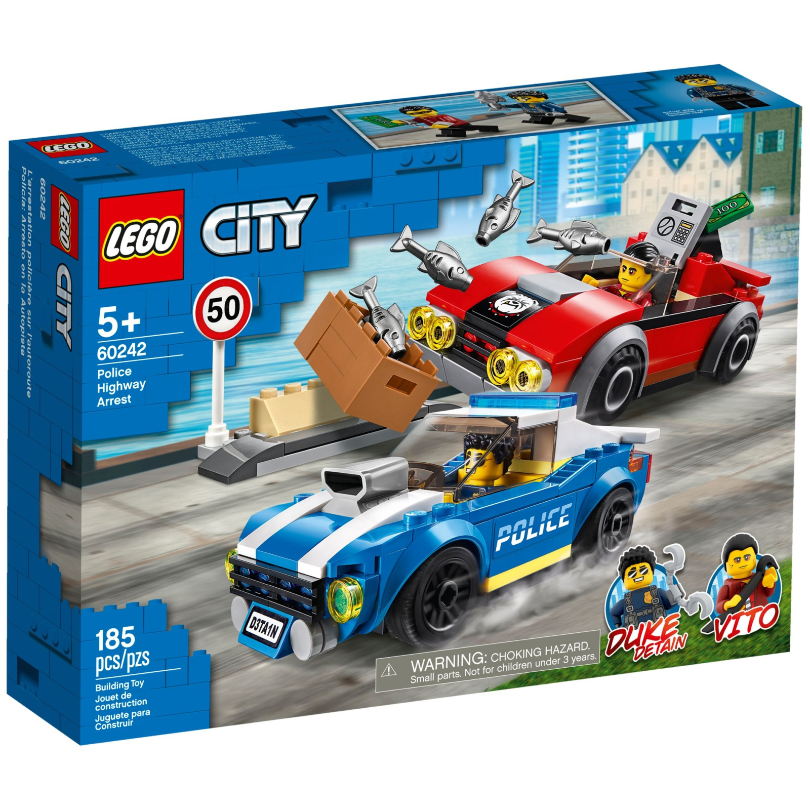 Конструктор LEGO Поліцейський арешт на автостраді (60242)
