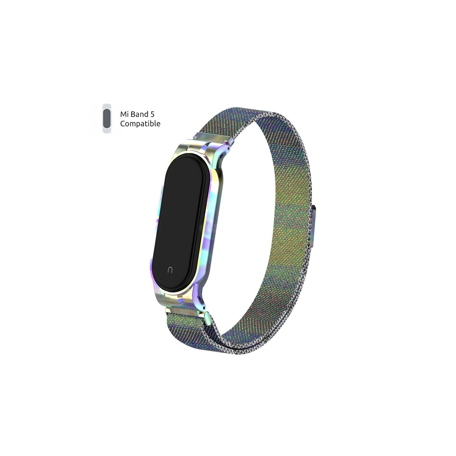 Ремінець до фітнес браслета Armorstandart Milanese Magnetic Band для Xiaomi Mi Band 5 Rainbow (ARM56851)