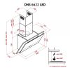 Вытяжка кухонная Perfelli DNS 6622 BL LED изображение 12