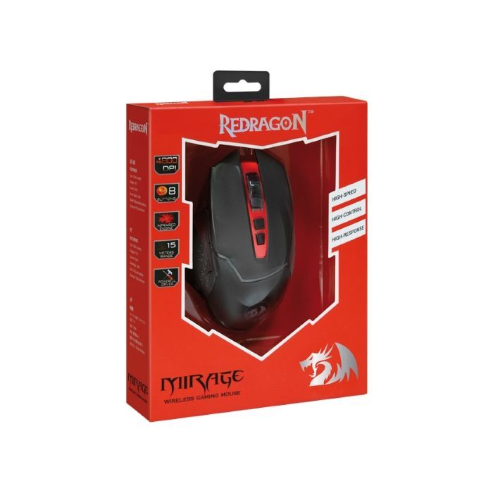 Мышка Redragon Mirage IR Wireless Black/Red (74847) изображение 4