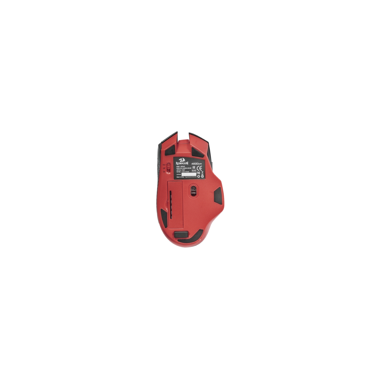 Мышка Redragon Mirage IR Wireless Black/Red (74847) изображение 5
