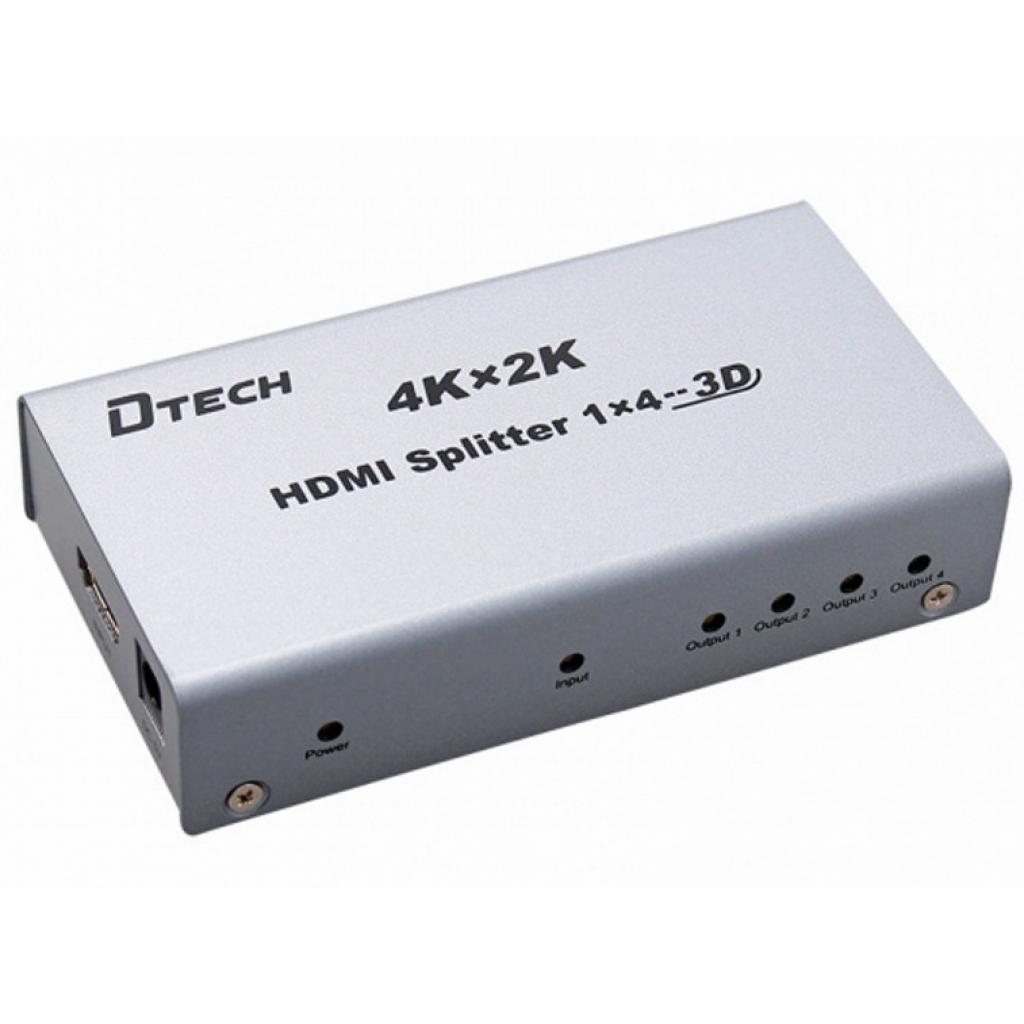 Сплиттер Dtech 4К HDMI 1x4 изображение 2