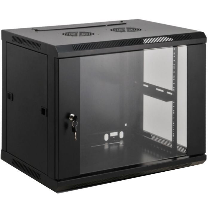 Шкаф настенный Kingda 6U 19" 600x450 RAL9004 (KD-007-6406)