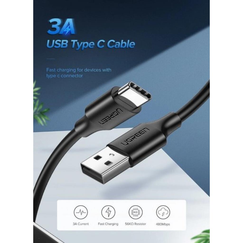 Дата кабель USB 2.0 AM to Type-C 1.0m US287 Black Ugreen (60116) изображение 2