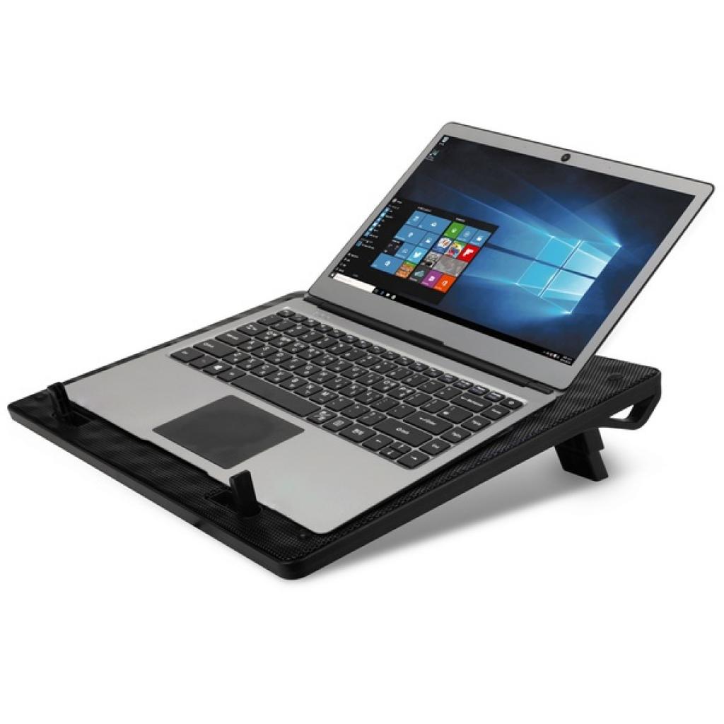 Подставка для ноутбука Omega Laptop COOLING PAD 4 fans BLACK [45424] (OMNCP4FB) изображение 2