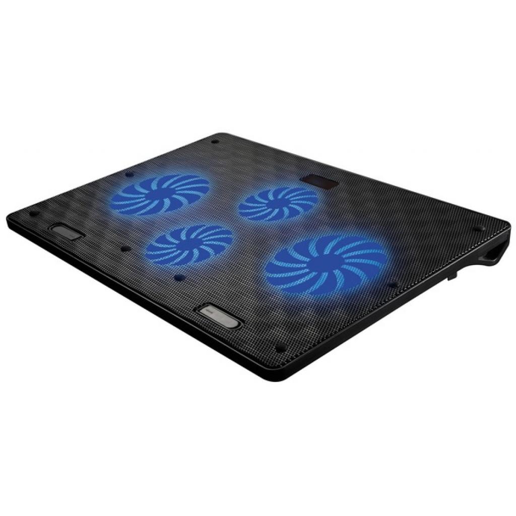 Підставка до ноутбука OMEGA Laptop COOLING PAD 4 fans BLACK [45424] (OMNCP4FB)