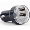 Зарядное устройство EnerGenie USB 2.1A black (EG-U2C2A-CAR-02)
