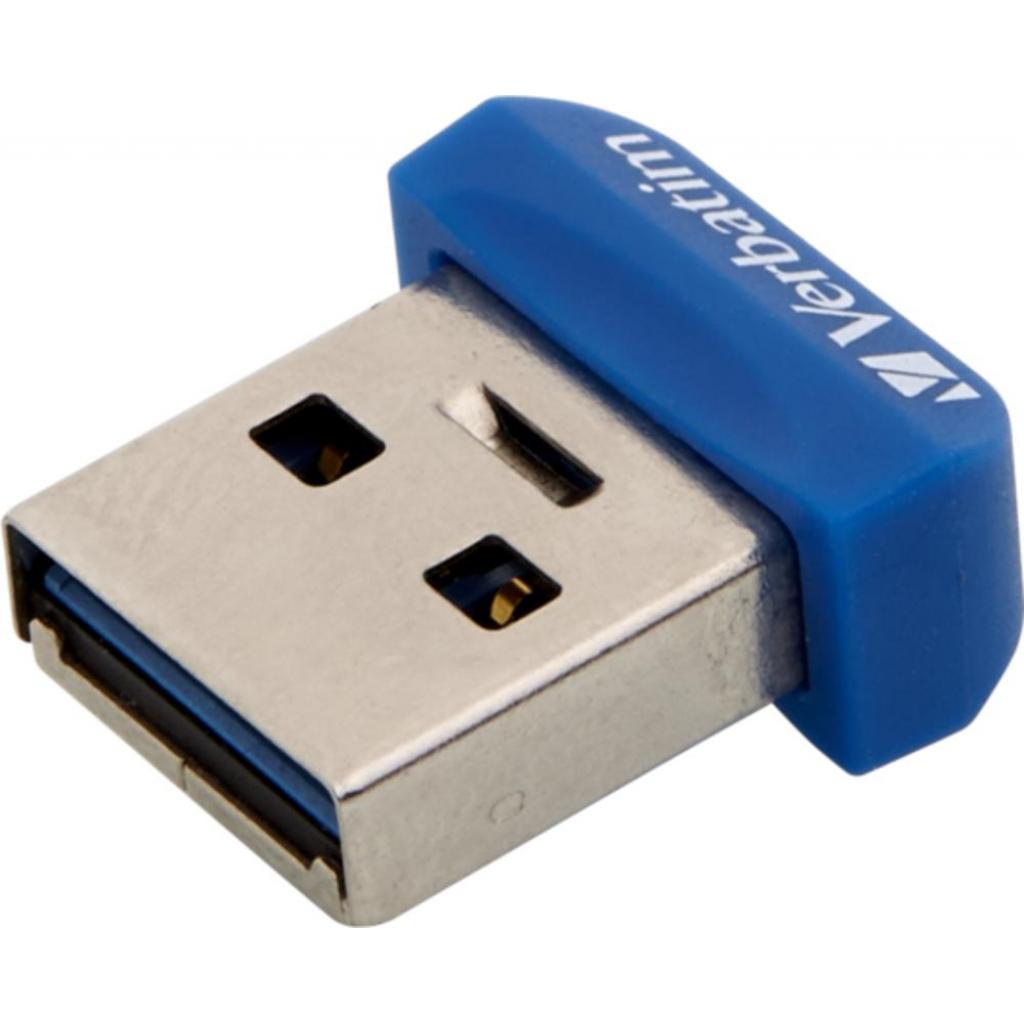 USB флеш накопичувач Verbatim 16GB Store 'n' Stay NANO Blue USB 3.0 (98709) зображення 3
