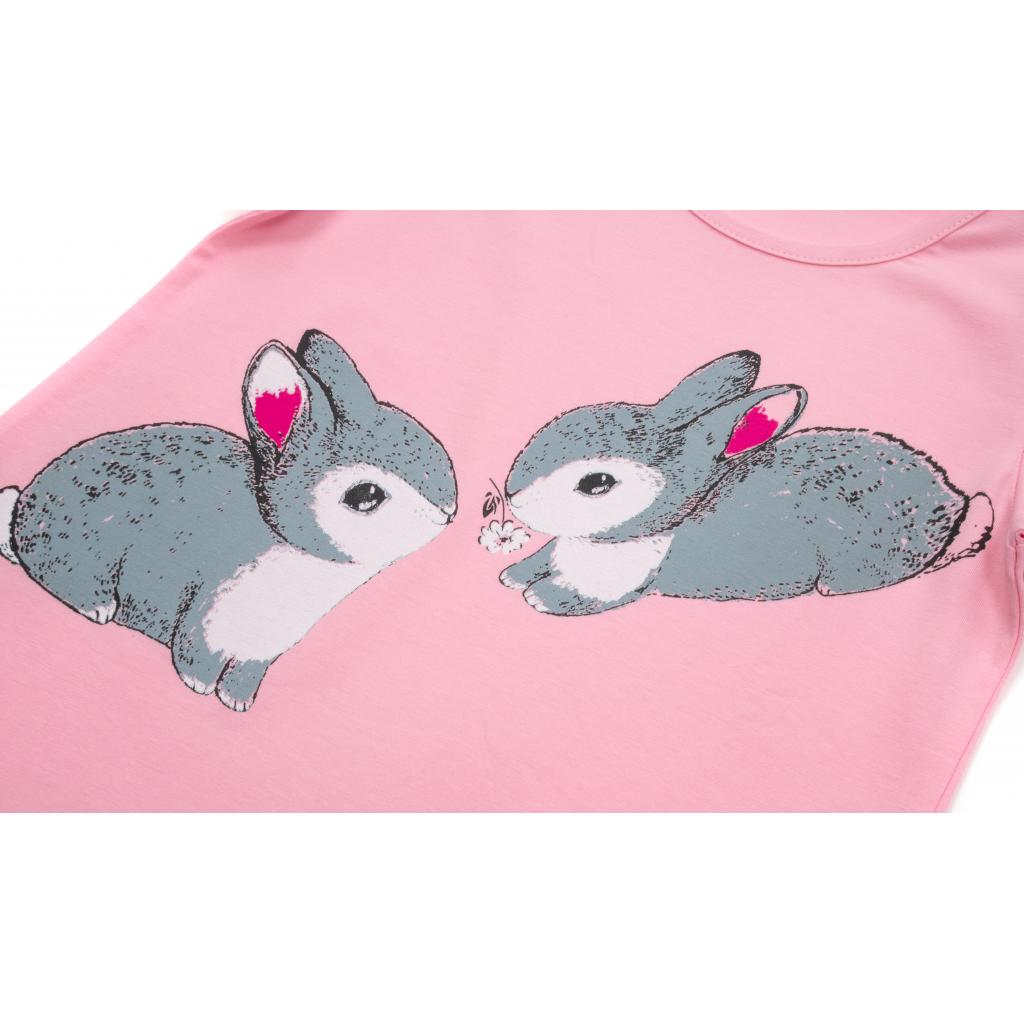 Пижама Matilda с зайчиками (12310-4-152G-pink) изображение 7