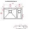 Мийка кухонна Weilor ALLERHAND WRX DB8145 зображення 8