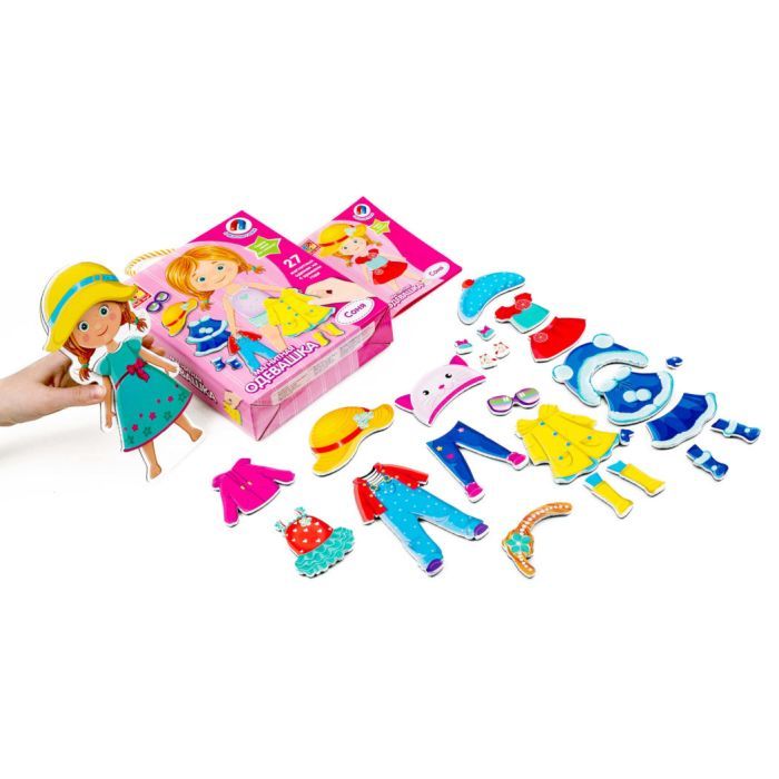 Развивающая игрушка Vladi Toys Магнитная одевалка Соня, укр. (VT3702-07) изображение 2