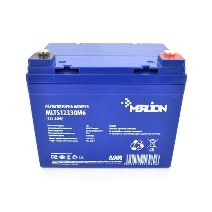 Батарея к ИБП Merlion EURO AGM 12 V 33 Ah (MLTS12330M6/ GP12330M6)