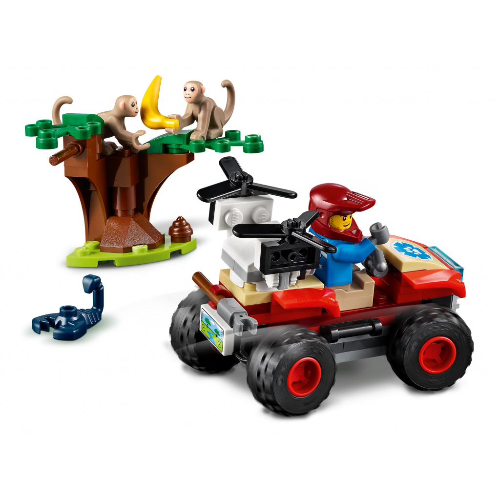 Конструктор LEGO City Спасательный вездеход для зверей 74 деталей (60300) изображение 4