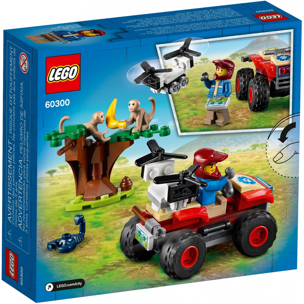 Конструктор LEGO City Спасательный вездеход для зверей 74 деталей (60300) изображение 6