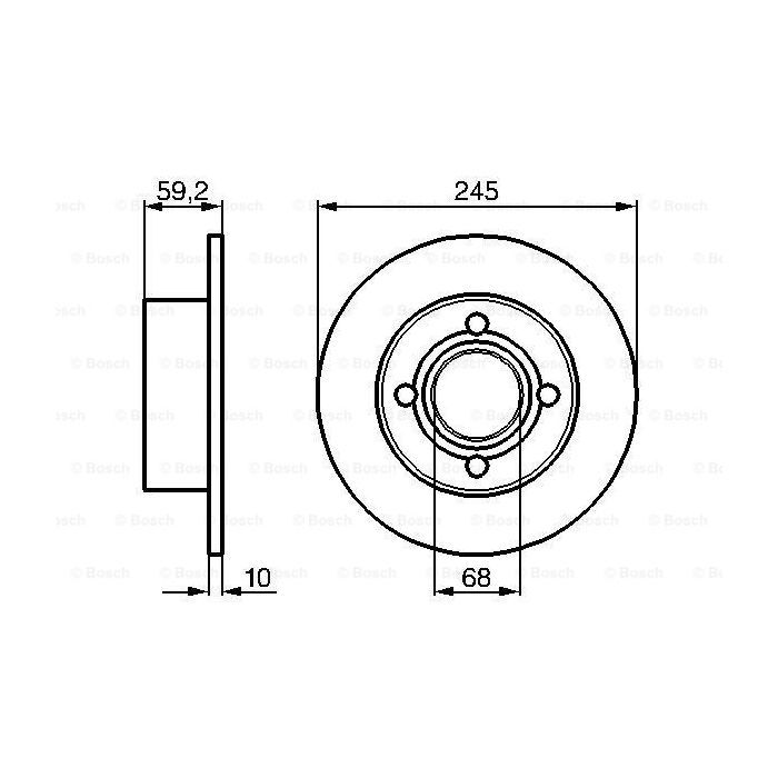 Тормозной диск Bosch 0 986 478 019 изображение 5