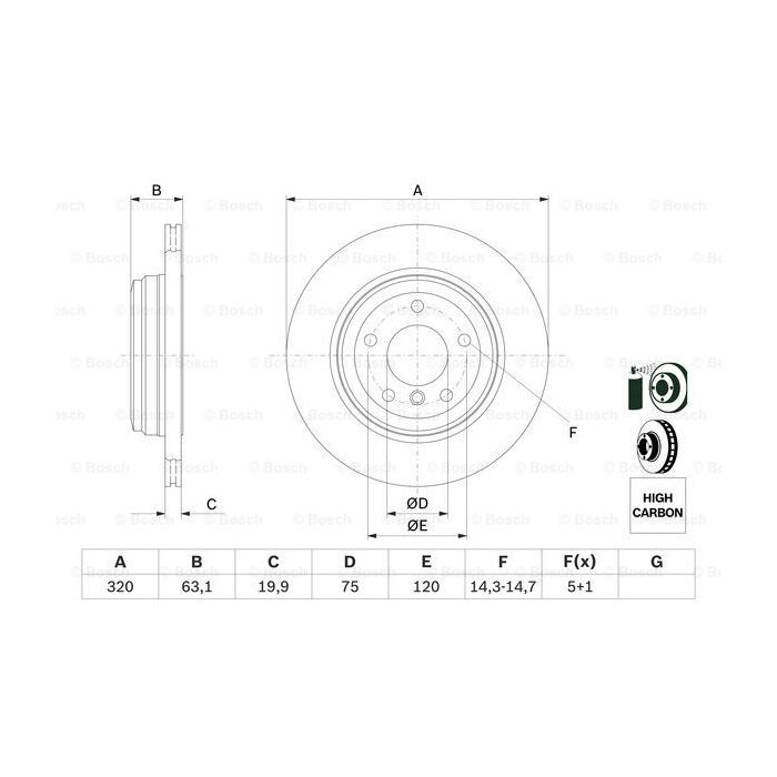 Тормозной диск Bosch 0 986 479 056 изображение 5