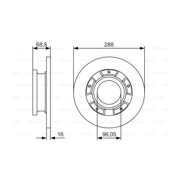 Тормозной диск Bosch 0 986 479 A50 изображение 5