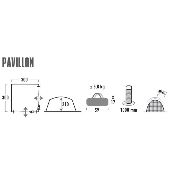 Тент High Peak Pavillon (928986) изображение 2