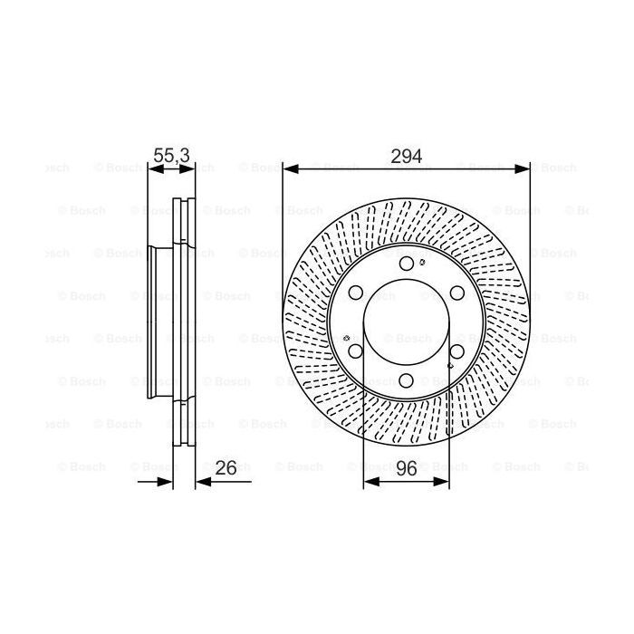 Тормозной диск Bosch 0 986 479 D33 изображение 5
