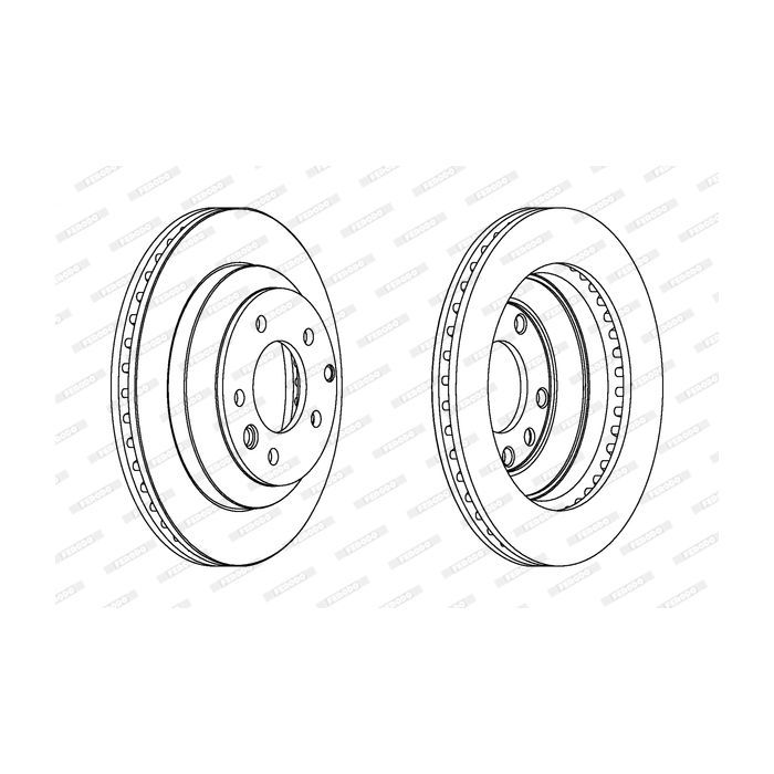 Гальмівний диск FERODO DDF1580C