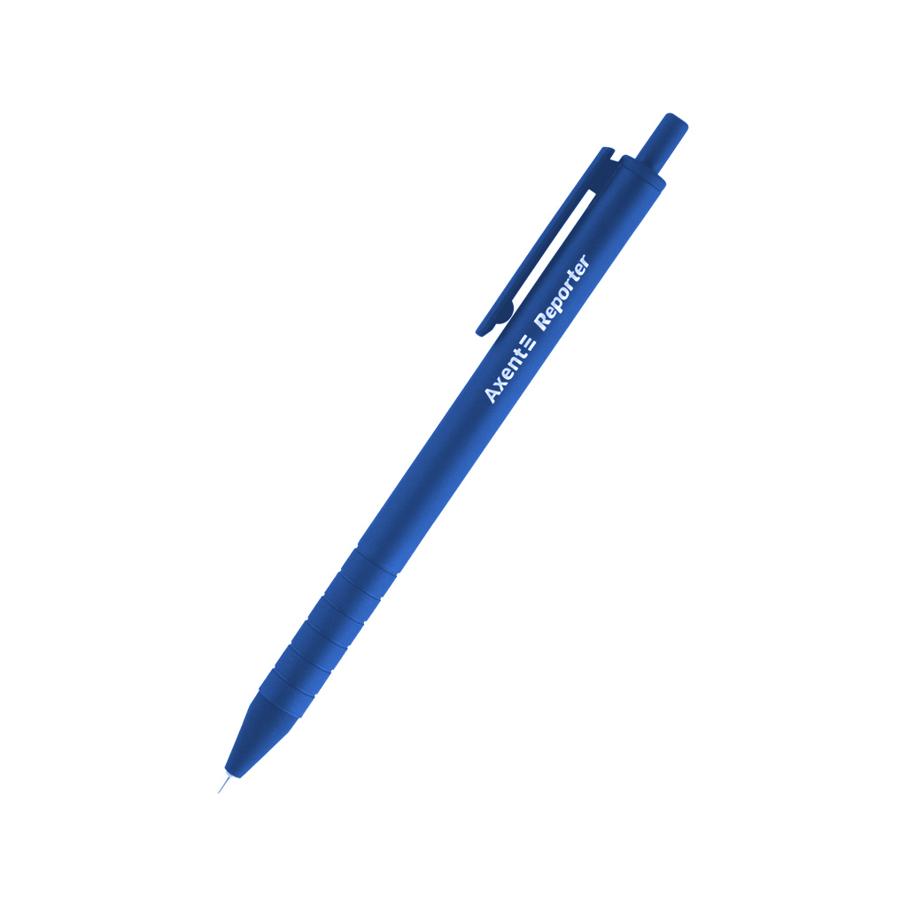 Ручка масляная Axent Reporter автоматическая Синяя 0.7 мм (AB1065-02-A)